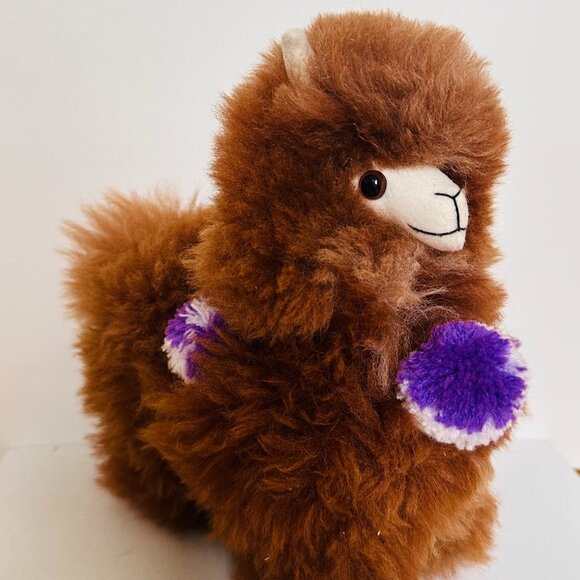 Real Alpaca Fur Plush Toy — Handmade from Buck Brook Alpacas, Catskills NY - Picture 1 of 3
